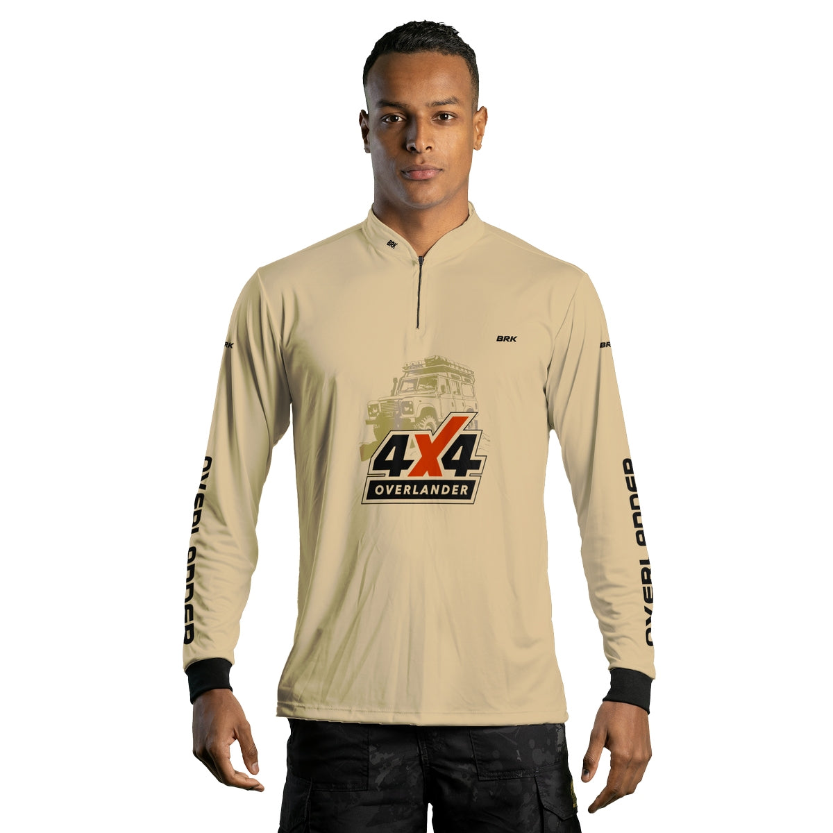 Camisa Brk 4X4 Overlander Bege com Proteção Solar UV50+