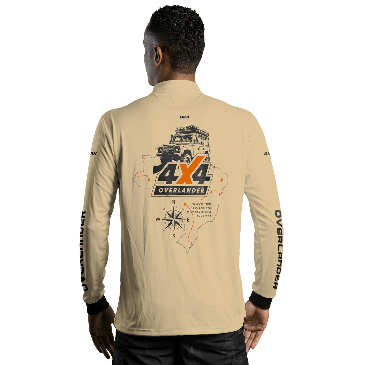 Camisa Brk 4X4 Overlander Bege com Proteção Solar UV50+