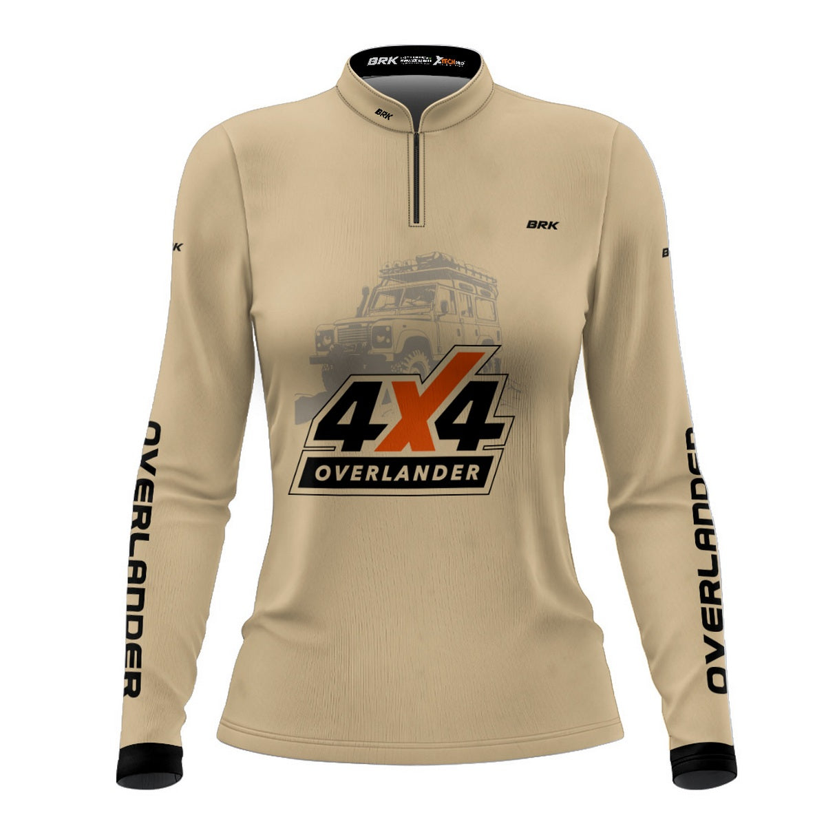 Camisa Feminina Brk 4X4 Overlander Bege com Proteção Solar UV50+