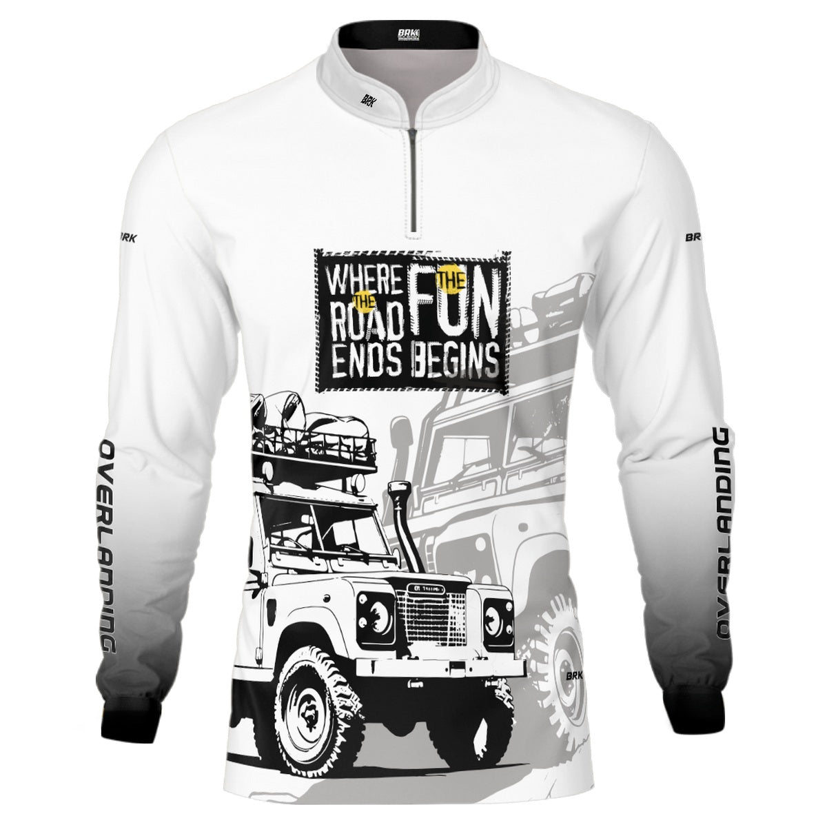 Camisa Brk 4x4 Jipe Branca com Proteção Solar UV50+