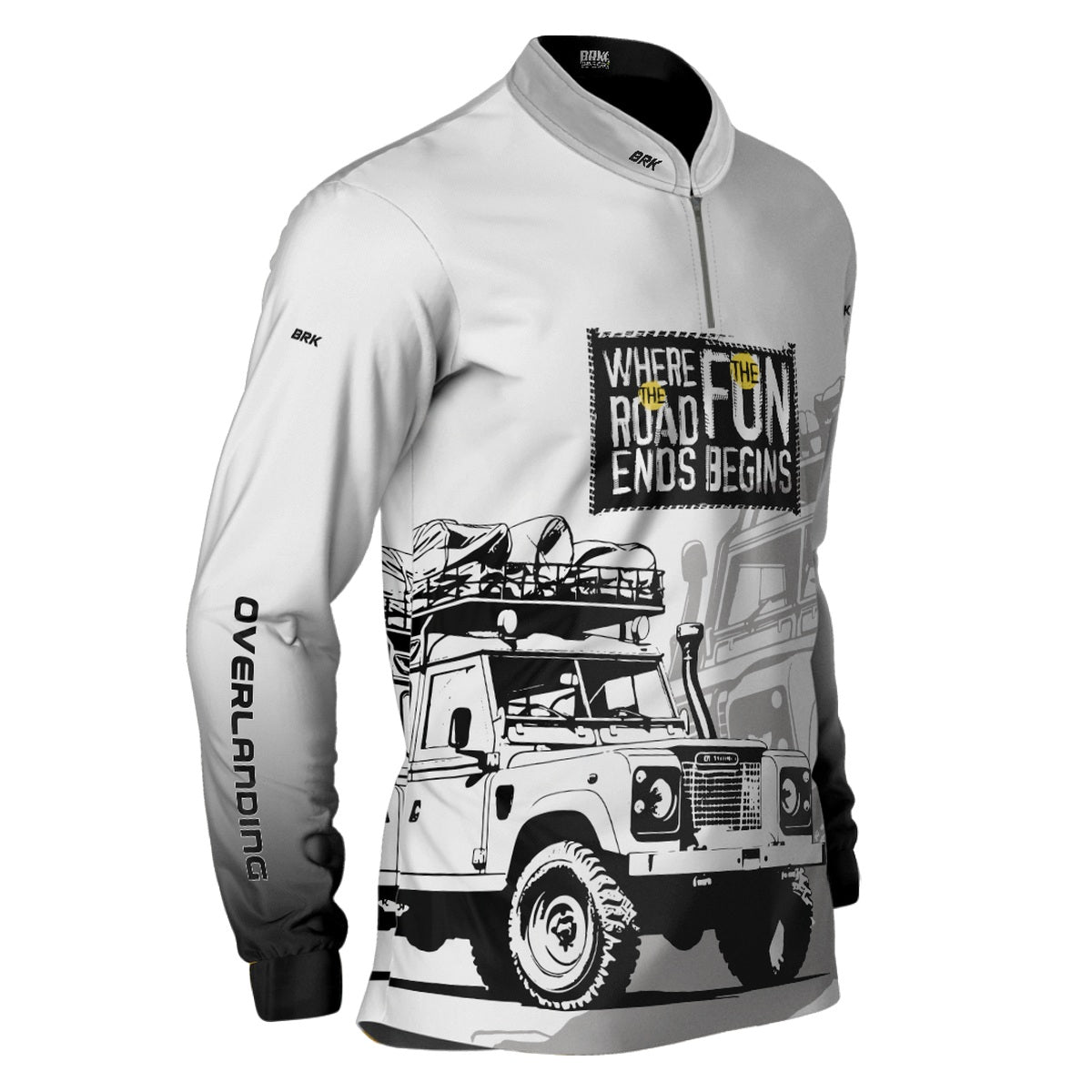 Camisa Brk 4x4 Jipe Branca com Proteção Solar UV50+