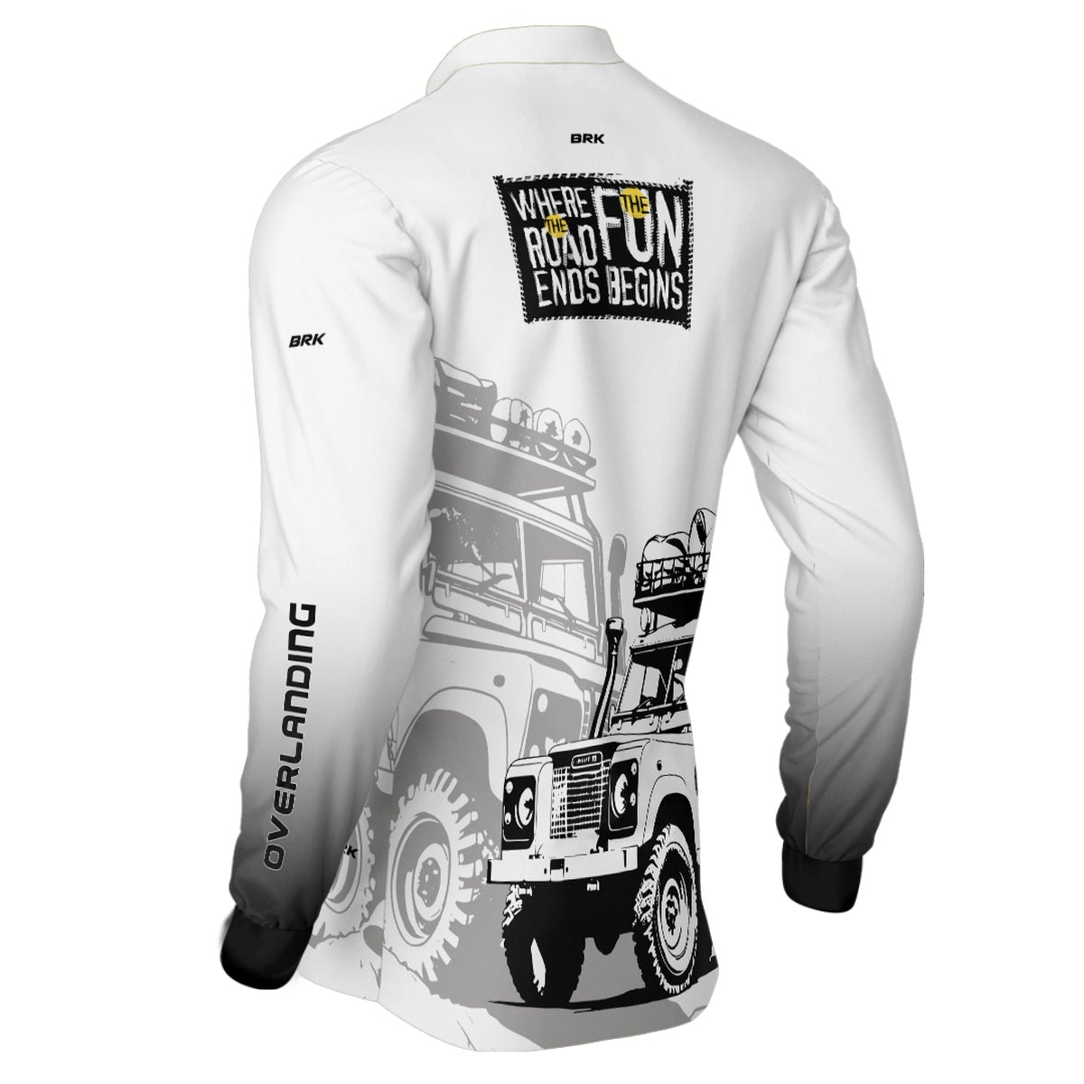 Camisa Brk 4x4 Jipe Branca com Proteção Solar UV50+