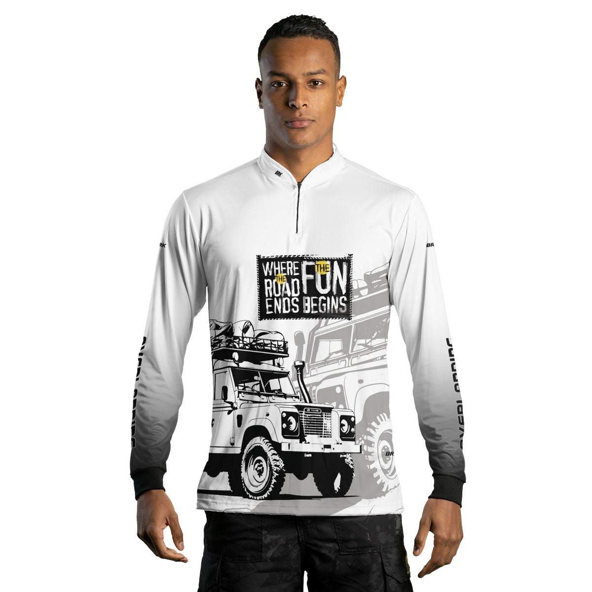 Camisa Brk 4x4 Jipe Branca com Proteção Solar UV50+