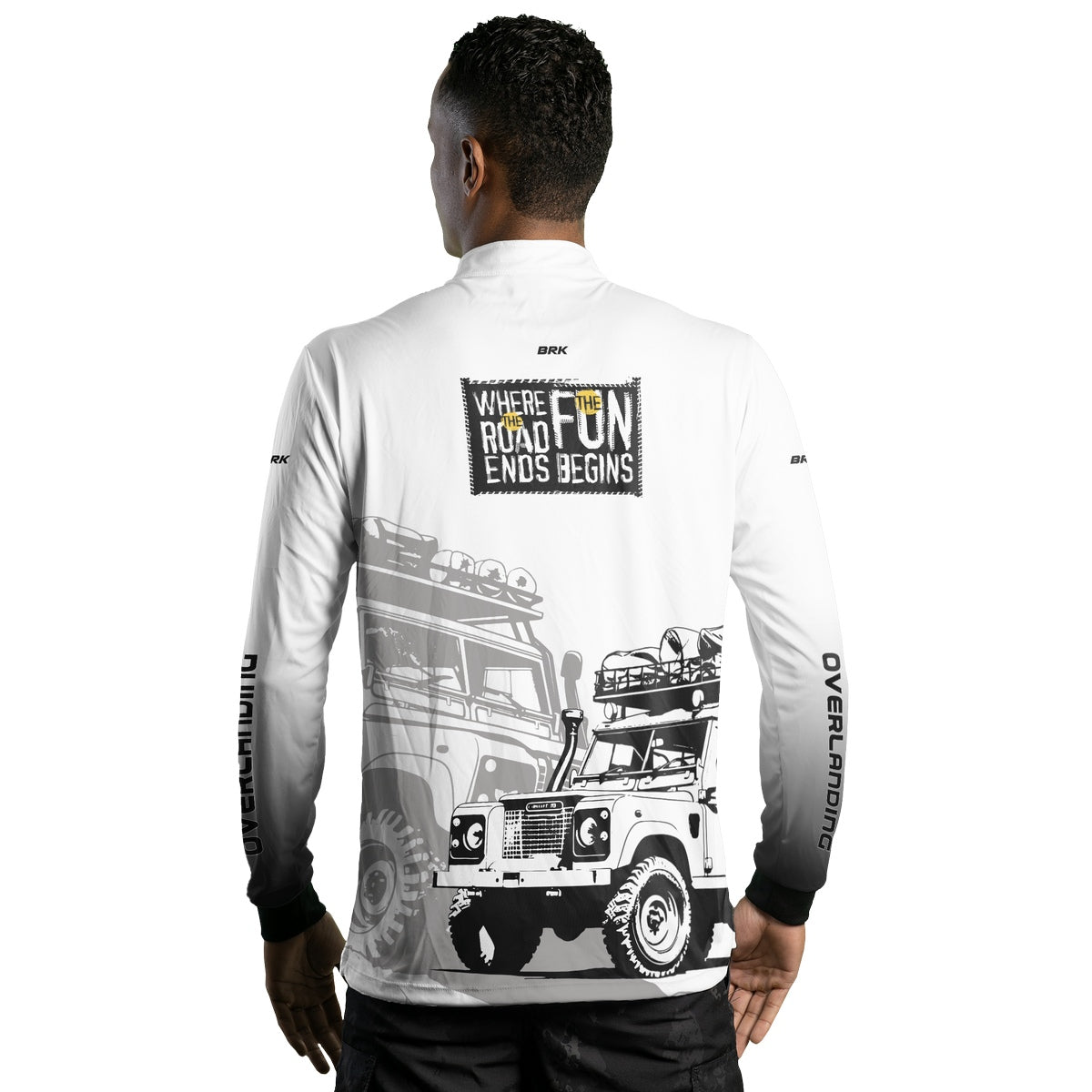 Camisa Brk 4x4 Jipe Branca com Proteção Solar UV50+