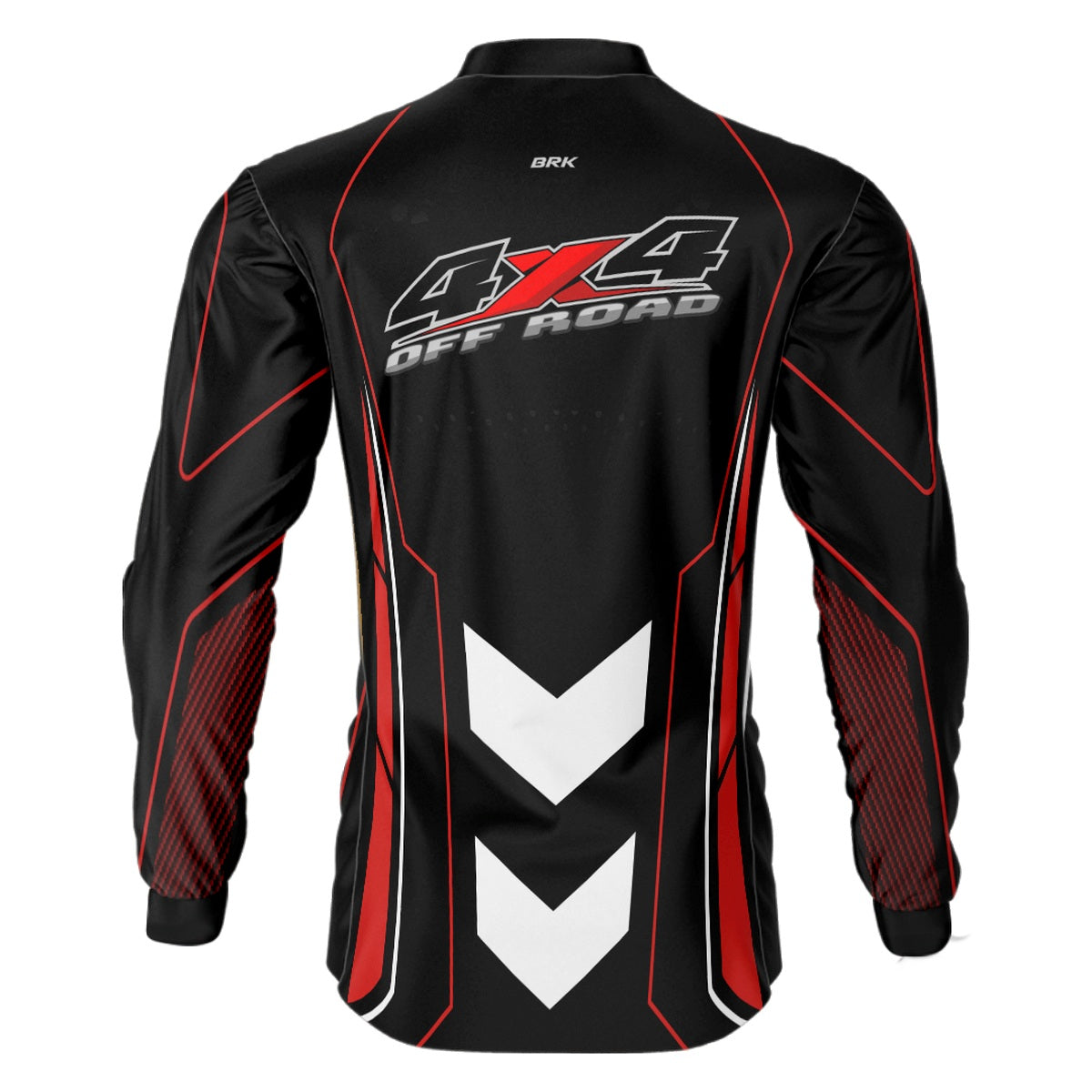 Camisa Brk Off Road Jeep Preto com Vemelho com Proteção Solar UV50+