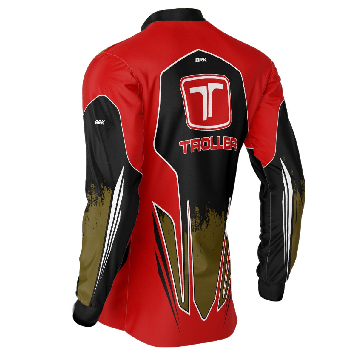 Camisa Brk Off Road Troller Preto com Vermelho com Proteção Solar UV50+