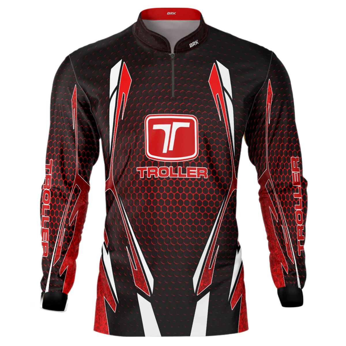 Camisa Brk Off Road Troller Vermelha 2 com Proteção Solar UV50+