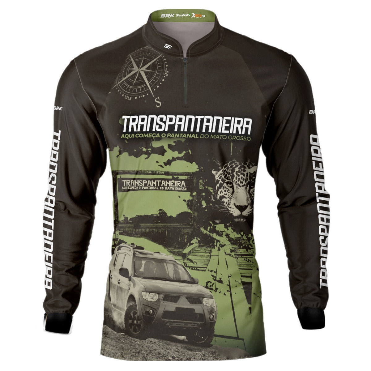 Camisa Brk Transpantaneira Mitsubishi com Proteção Solar UV50+