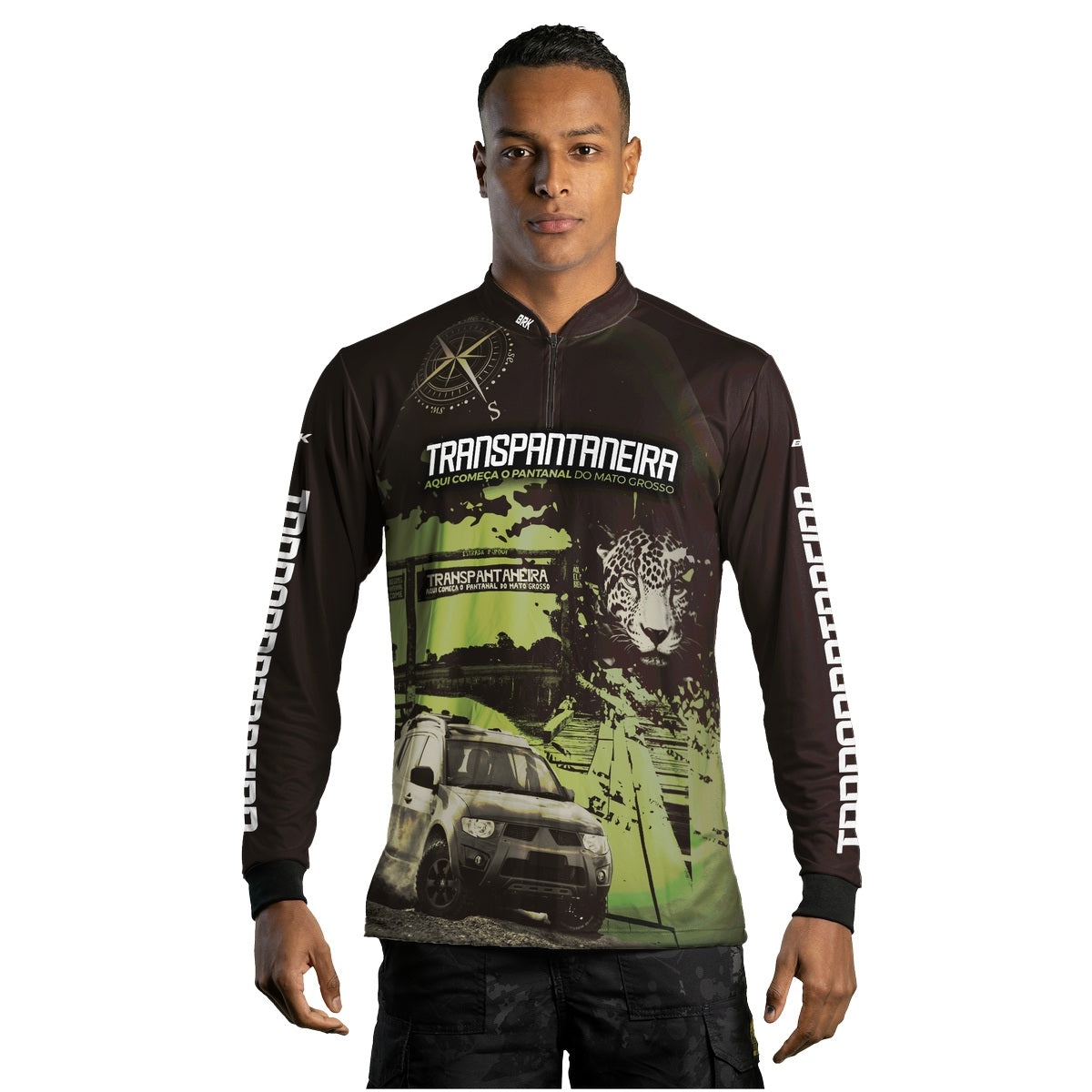 Camisa Brk Transpantaneira Mitsubishi com Proteção Solar UV50+