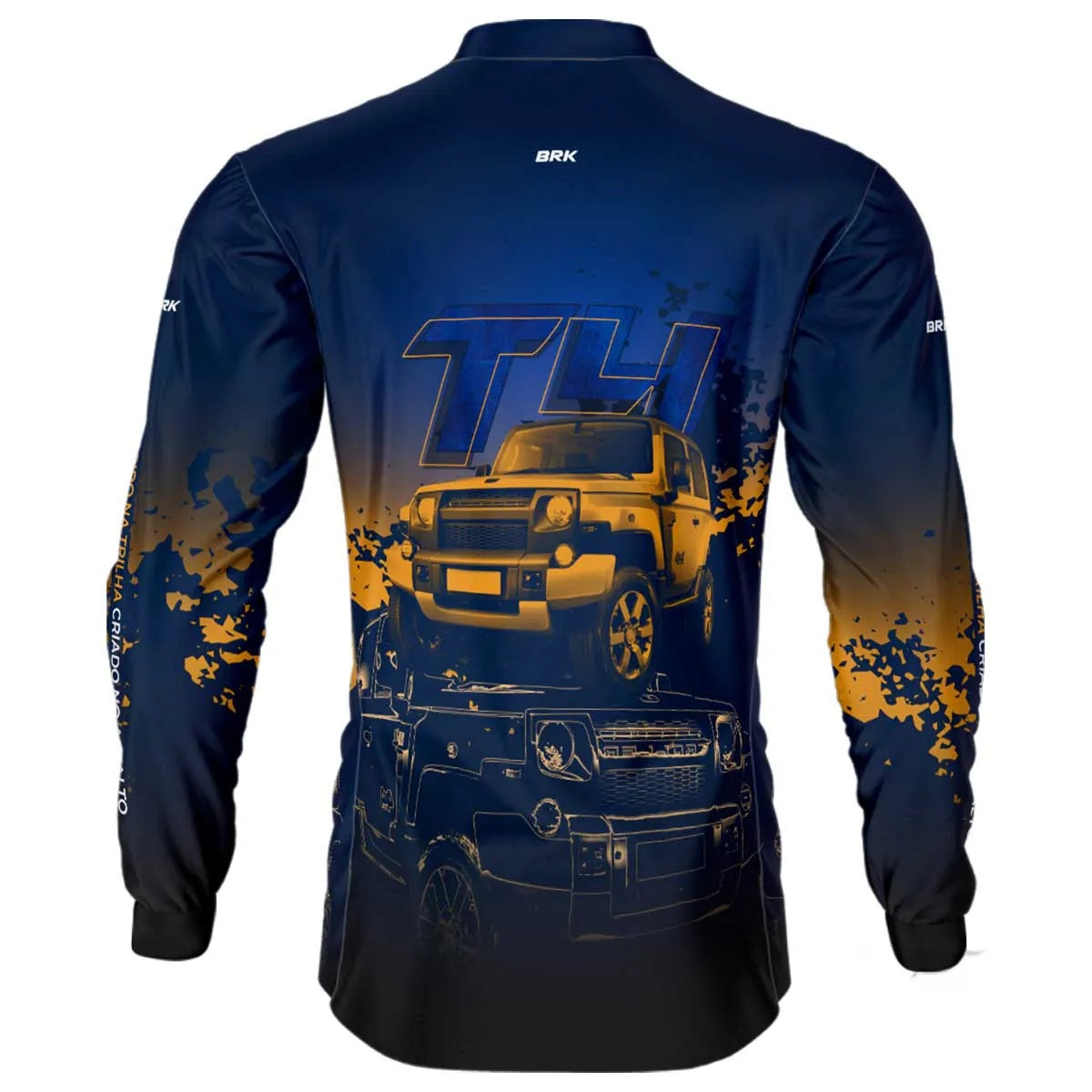 Camisa Brk Troller T4 Azul com Proteção Solar UV50+