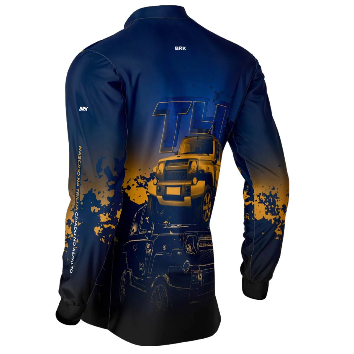 Camisa Brk Troller T4 Azul com Proteção Solar UV50+