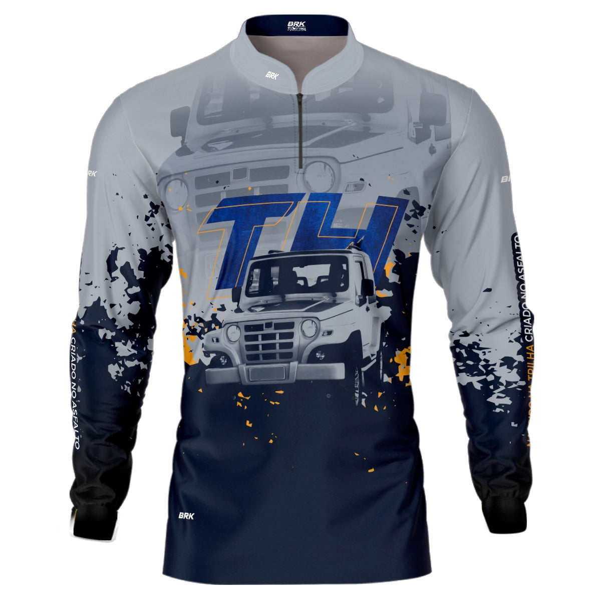 Camisa Brk Troller T4 Cinza com Proteção Solar UV50+