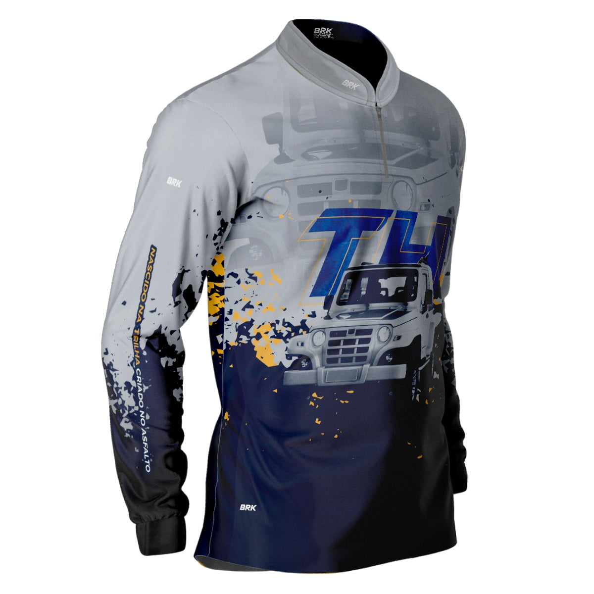 Camisa Brk Troller T4 Cinza com Proteção Solar UV50+