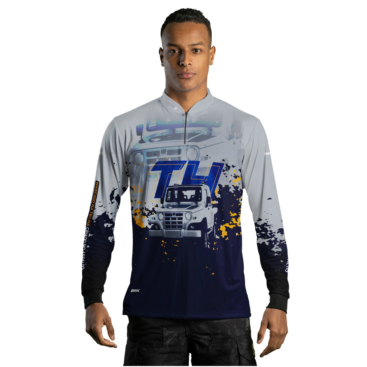 Camisa Brk Troller T4 Cinza com Proteção Solar UV50+