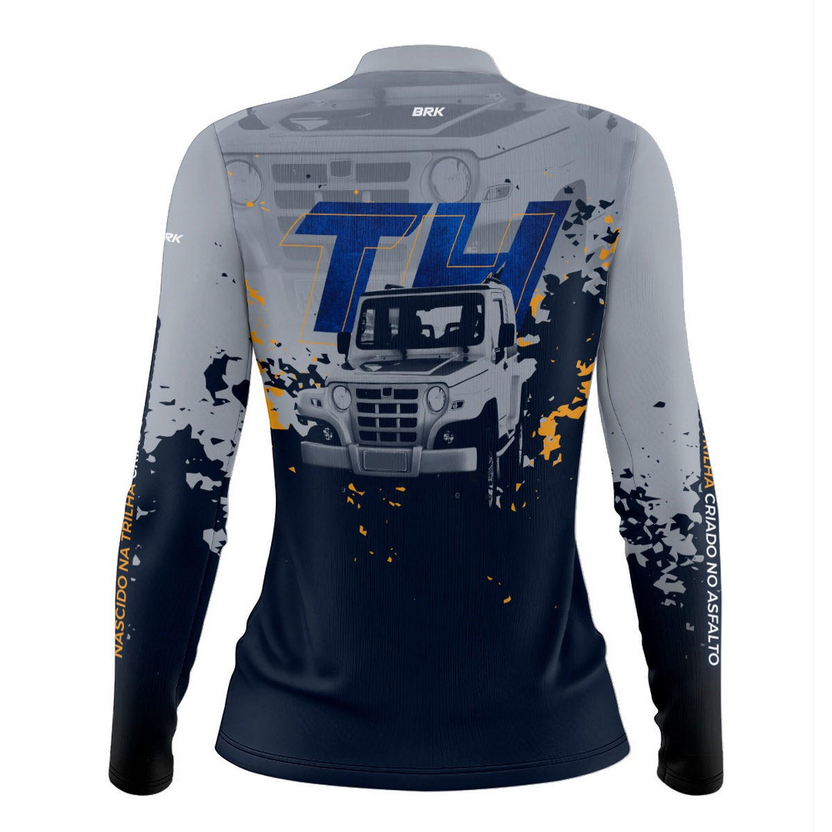 Camisa Feminina Brk Troller T4 Cinza com Proteção Solar UV50+