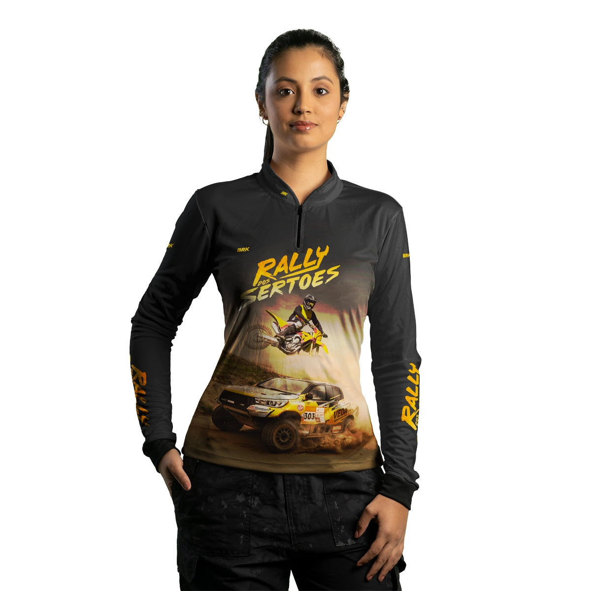 Camisa Feminina Brk Rally dos Sertões com Proteção Solar UV50+