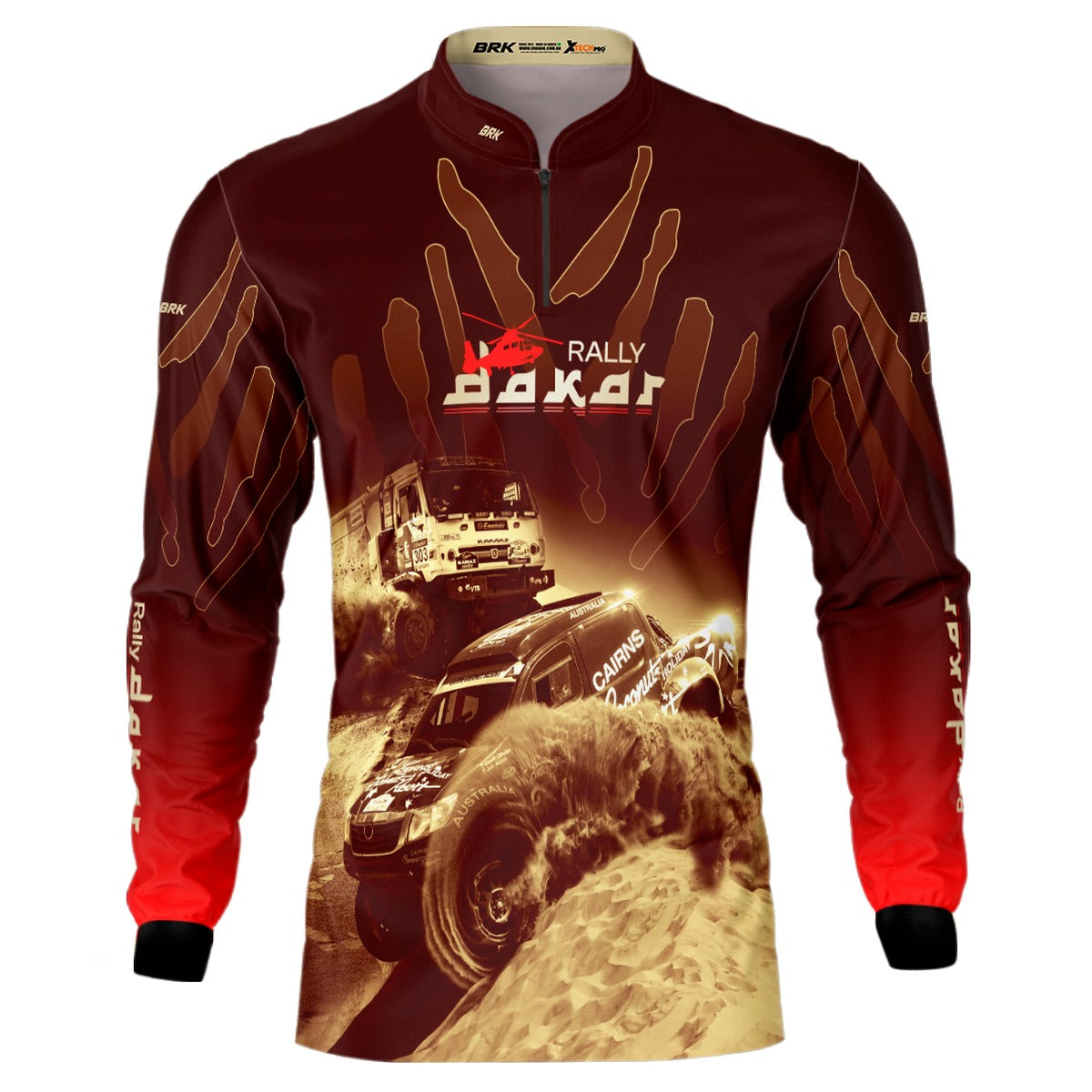 Camisa Brk Rally Dakar Vermelha com Proteção Solar UV50+