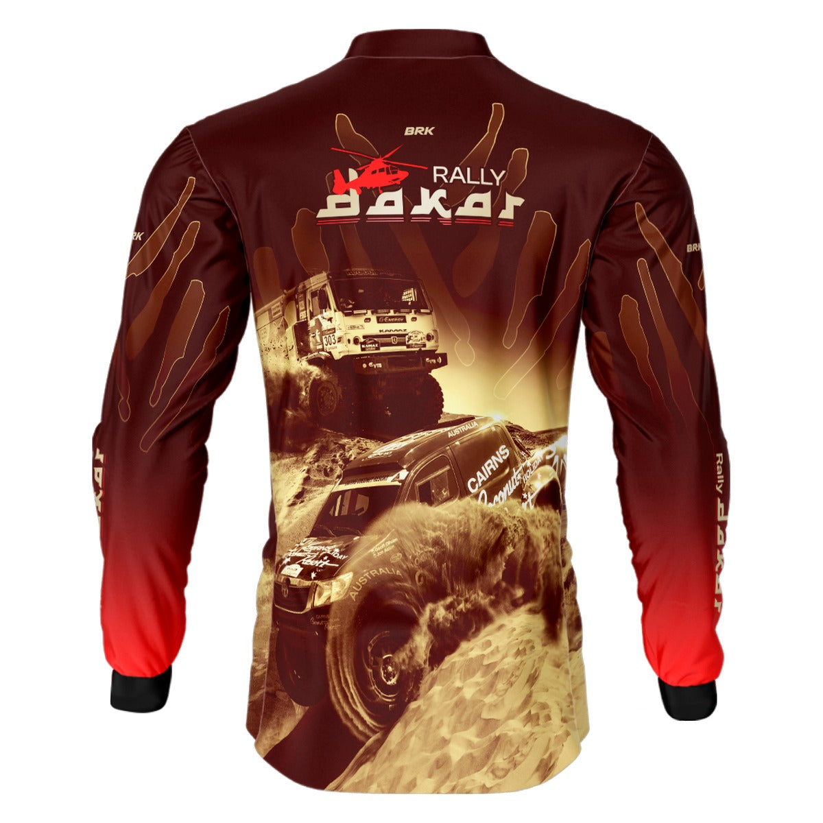 Camisa Brk Rally Dakar Vermelha com Proteção Solar UV50+