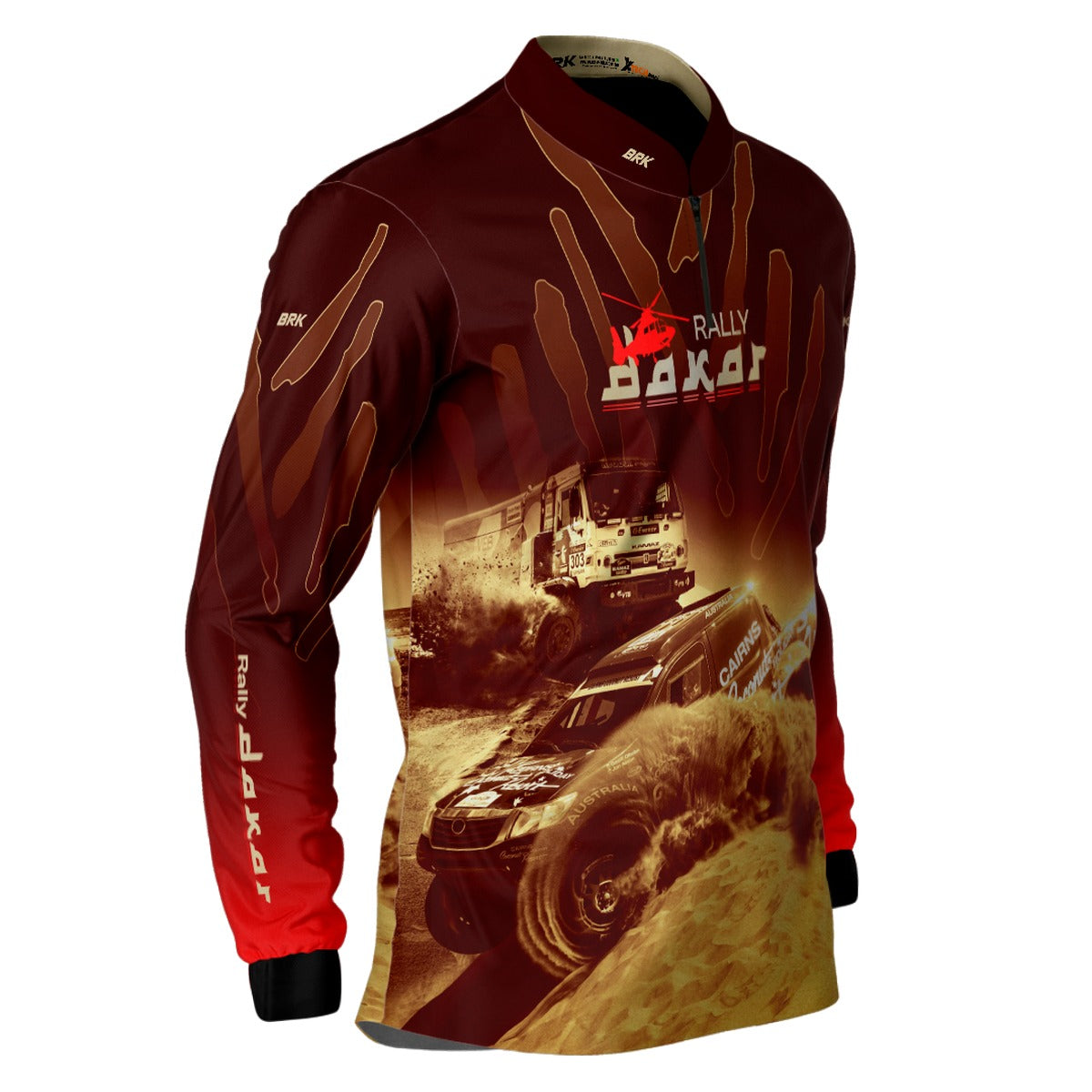 Camisa Brk Rally Dakar Vermelha com Proteção Solar UV50+