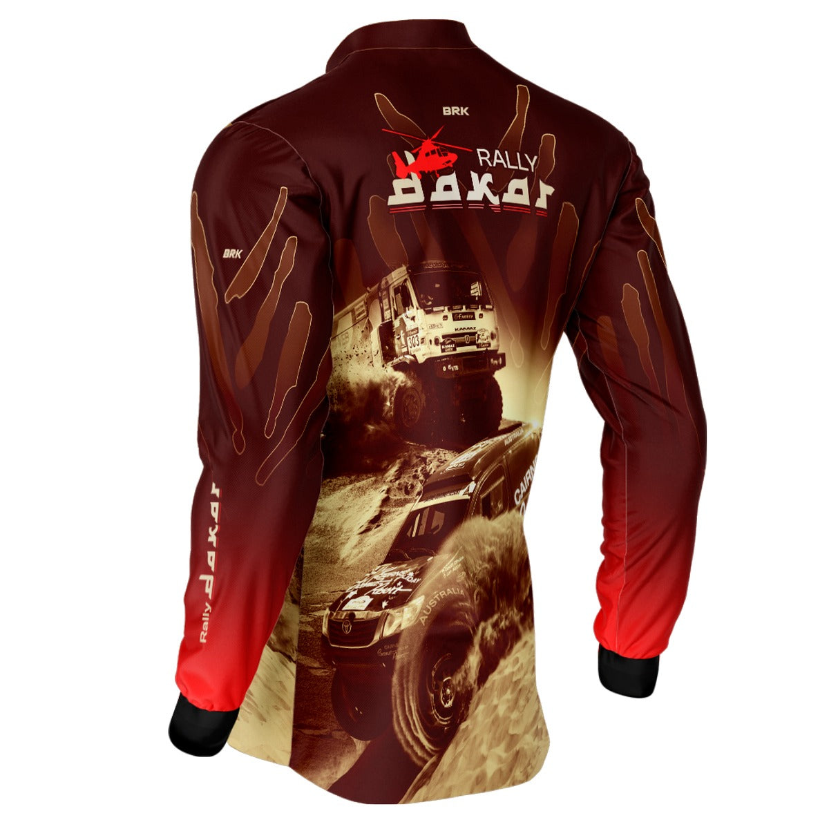 Camisa Brk Rally Dakar Vermelha com Proteção Solar UV50+