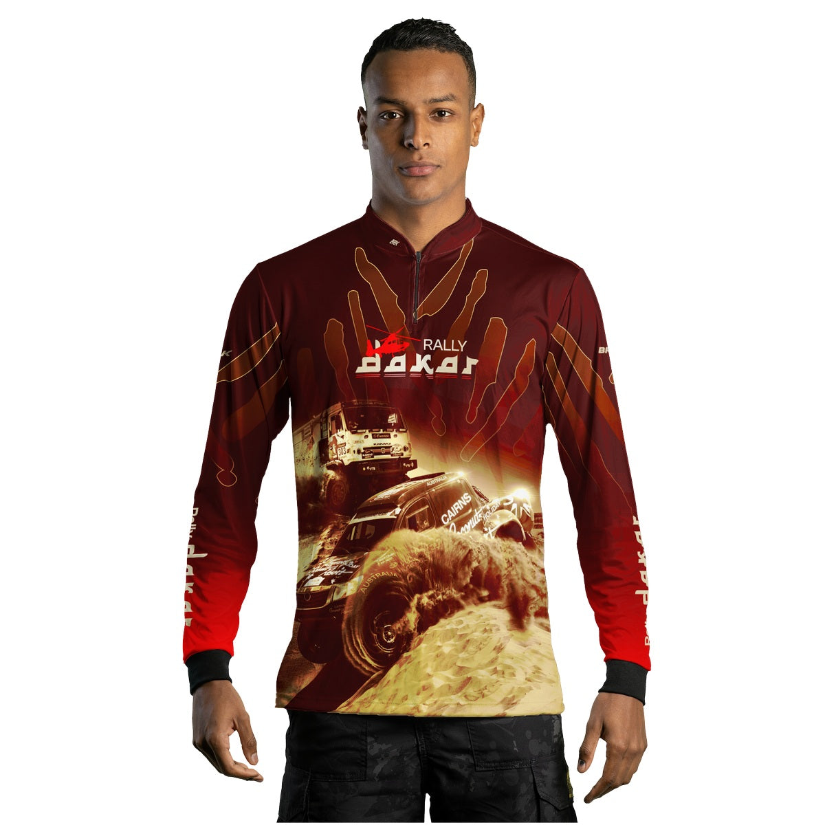 Camisa Brk Rally Dakar Vermelha com Proteção Solar UV50+