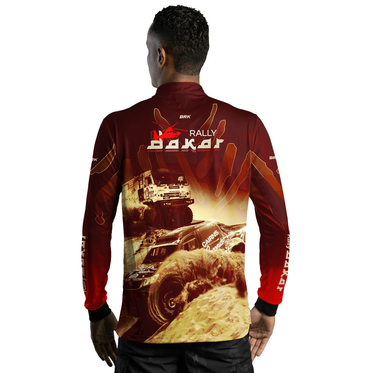 Camisa Brk Rally Dakar Vermelha com Proteção Solar UV50+