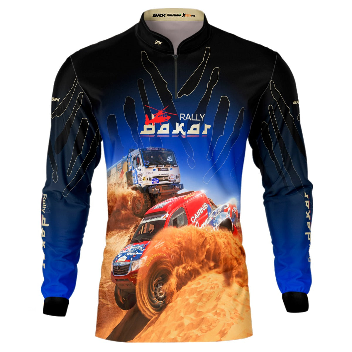 Camisa Brk Rally Dakar Azul com Proteção Solar UV50+