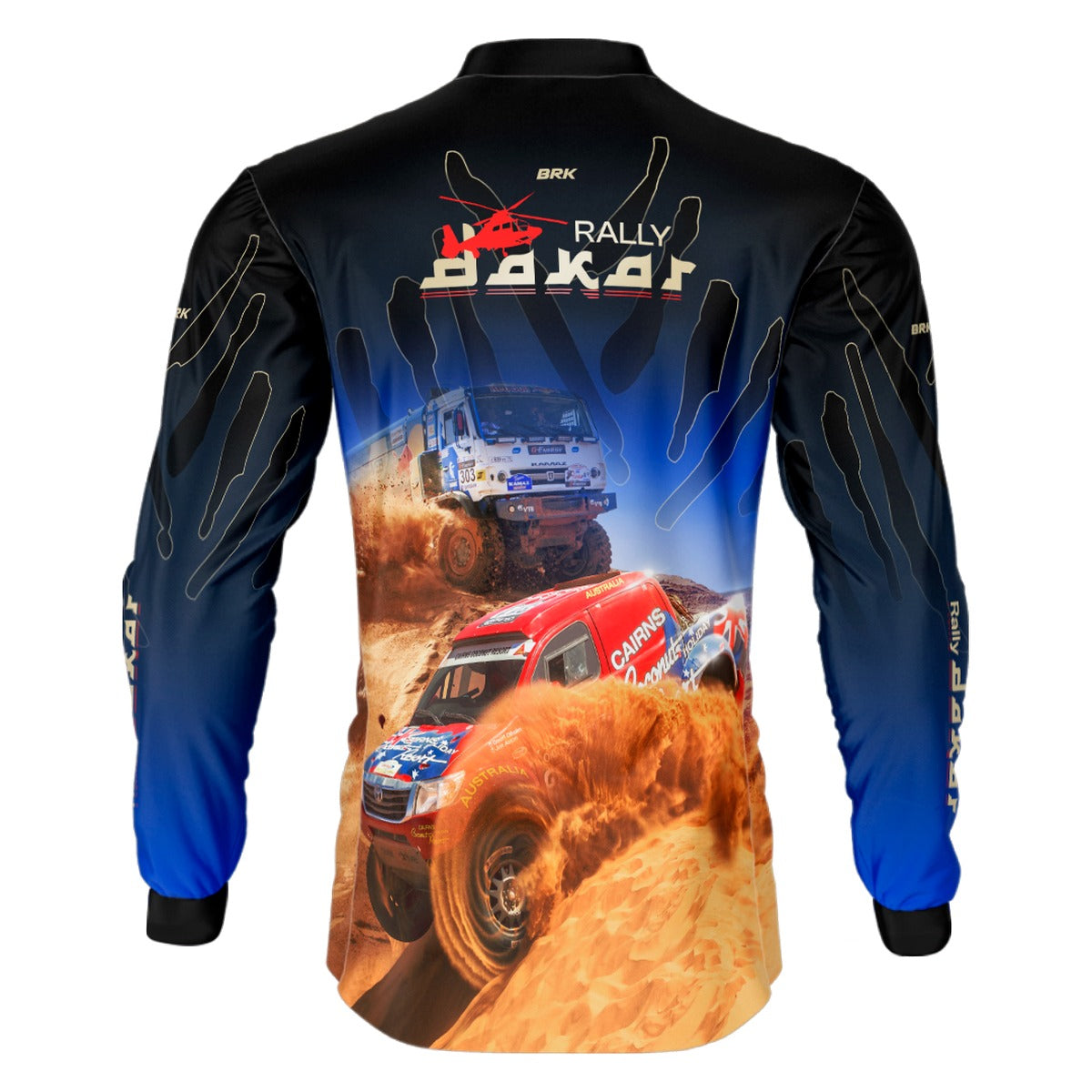 Camisa Brk Rally Dakar Azul com Proteção Solar UV50+