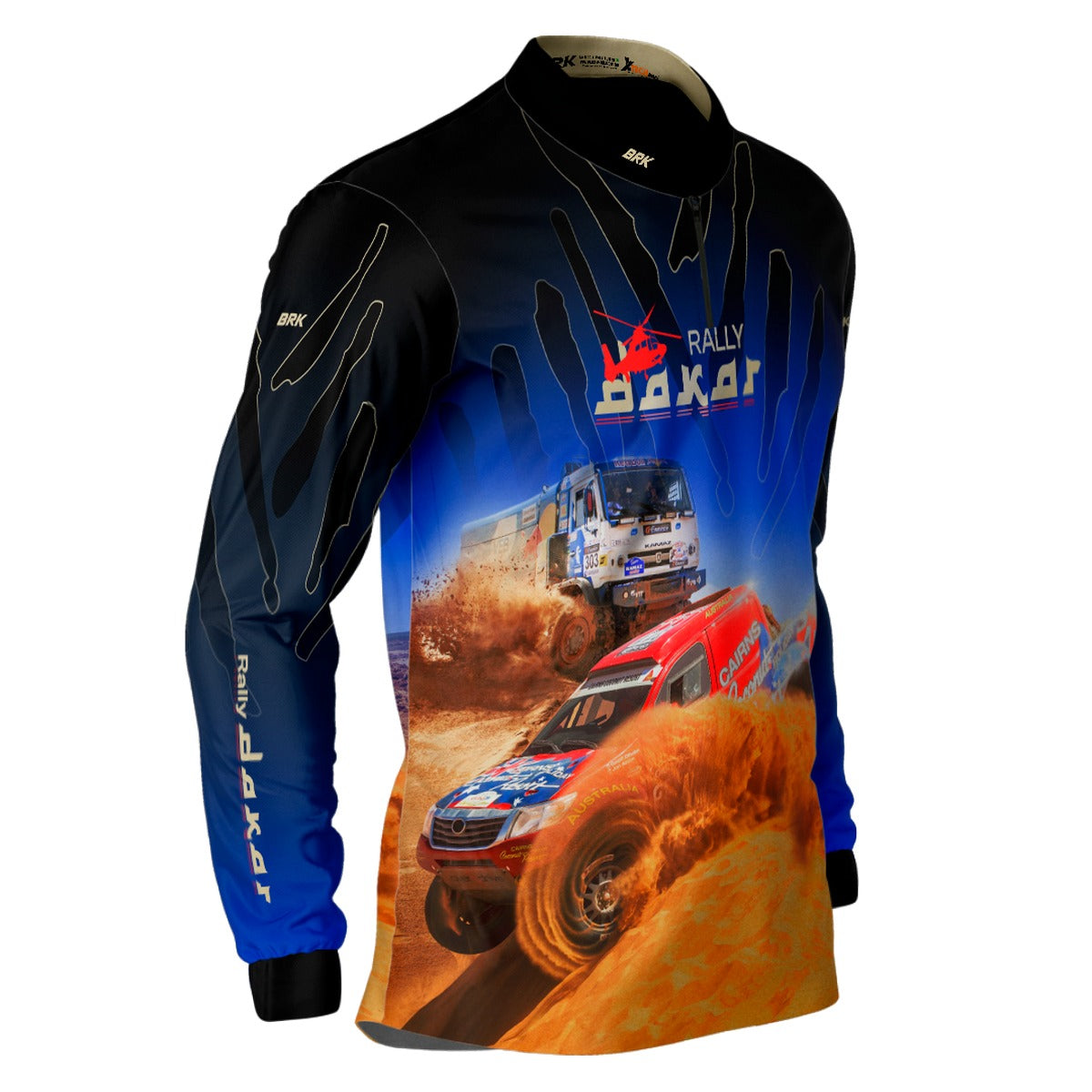 Camisa Brk Rally Dakar Azul com Proteção Solar UV50+