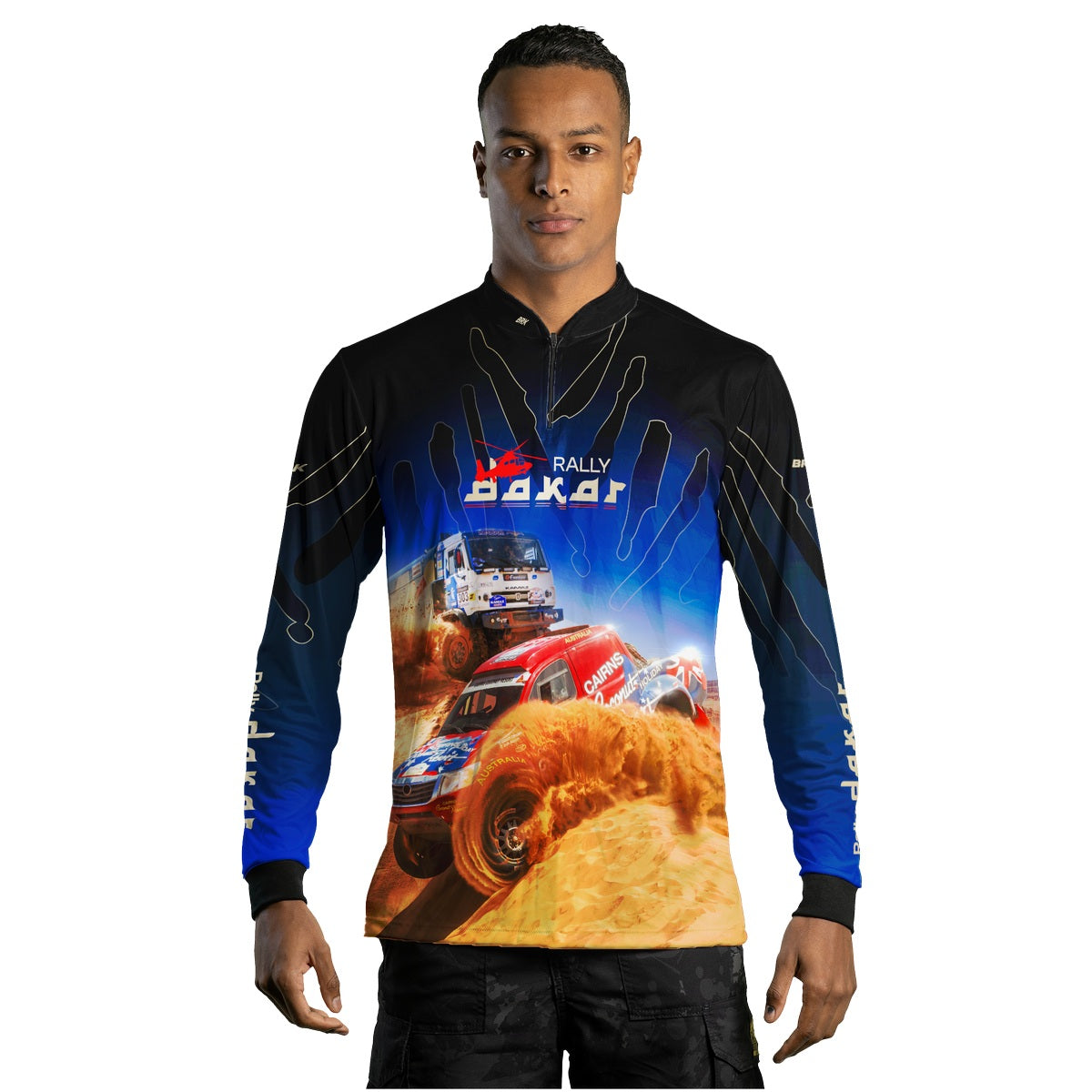 Camisa Brk Rally Dakar Azul com Proteção Solar UV50+