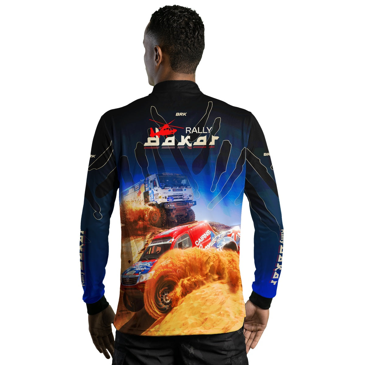 Camisa Brk Rally Dakar Azul com Proteção Solar UV50+