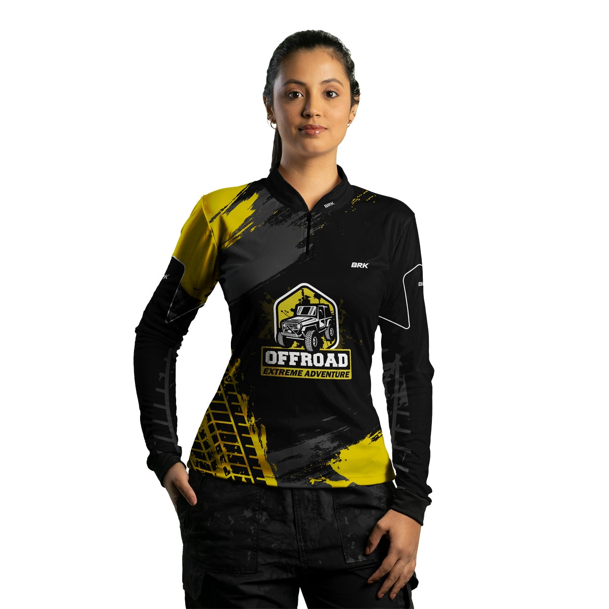 Camisa Feminina Brk Off Road Extreme Adventure com Proteção Solar UV50+
