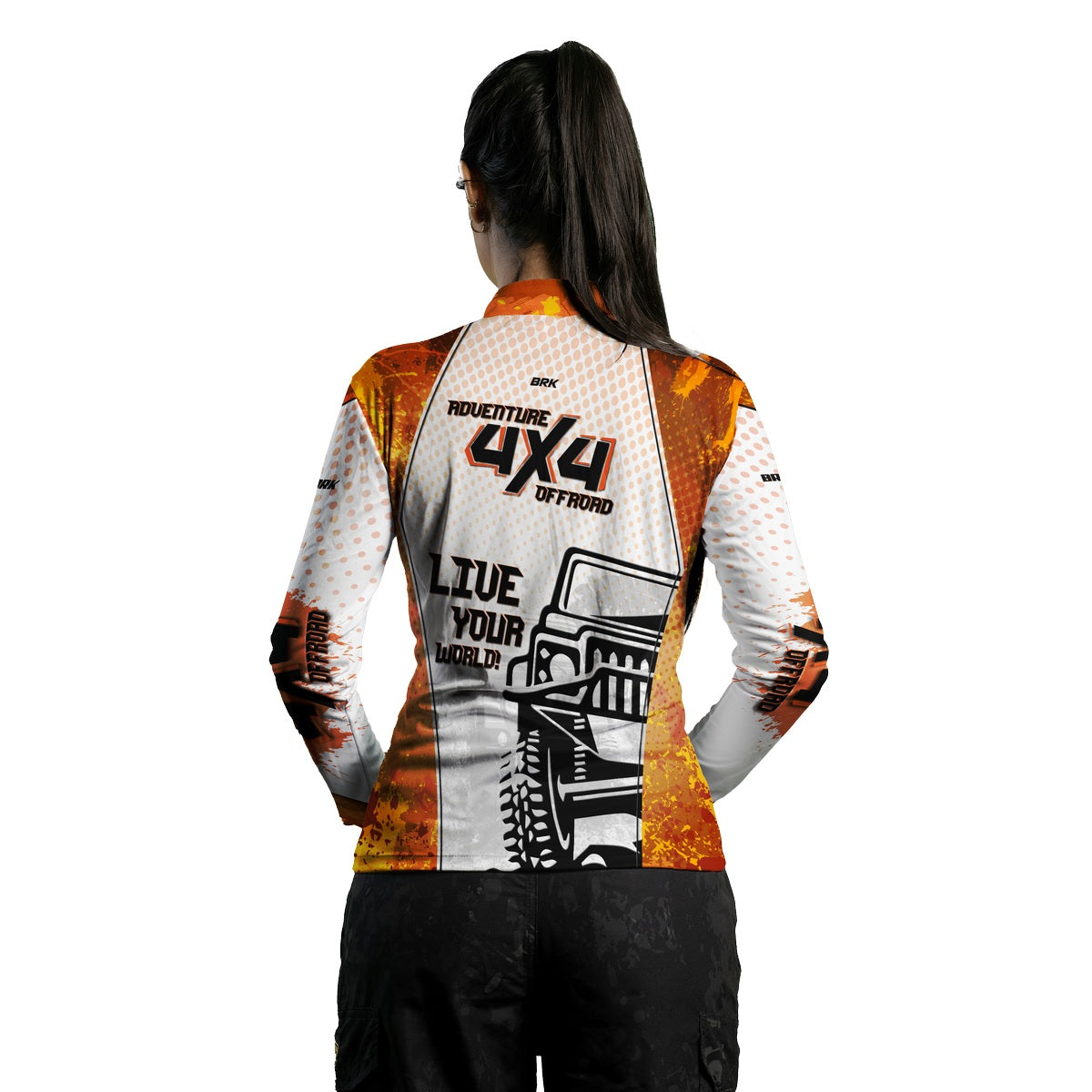 Camisa Feminina Brk Off Road Adventure 4x4 com Proteção Solar UV50+