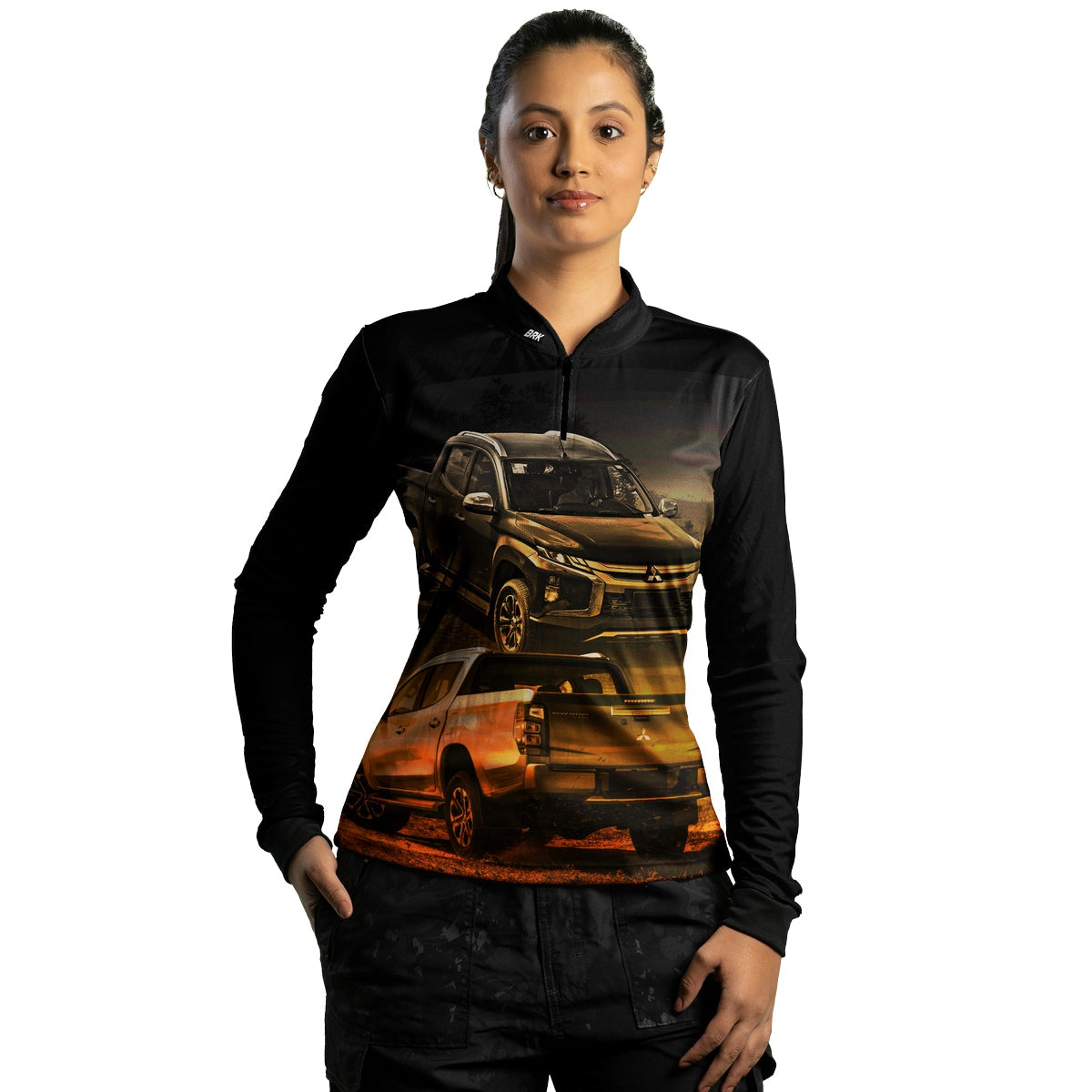 Camisa Feminina Brk Caminhonete Off-Road com Proteção Solar UV50+