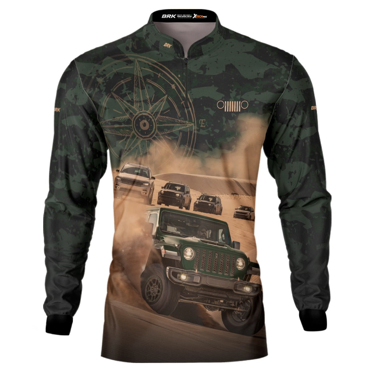 Camisa Brk Expedição 4X4 Jipe Camuflado com Proteção Solar UV50+