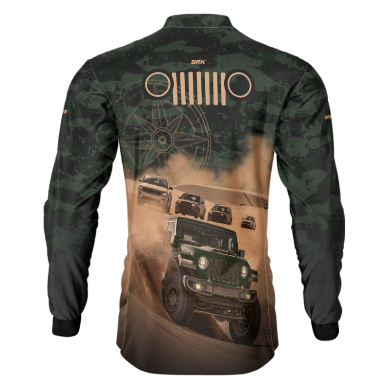 Camisa Brk Expedição 4X4 Jipe Camuflado com Proteção Solar UV50+
