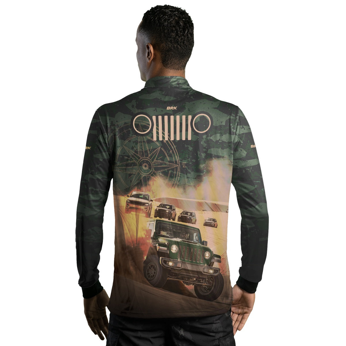 Camisa Brk Expedição 4X4 Jipe Camuflado com Proteção Solar UV50+