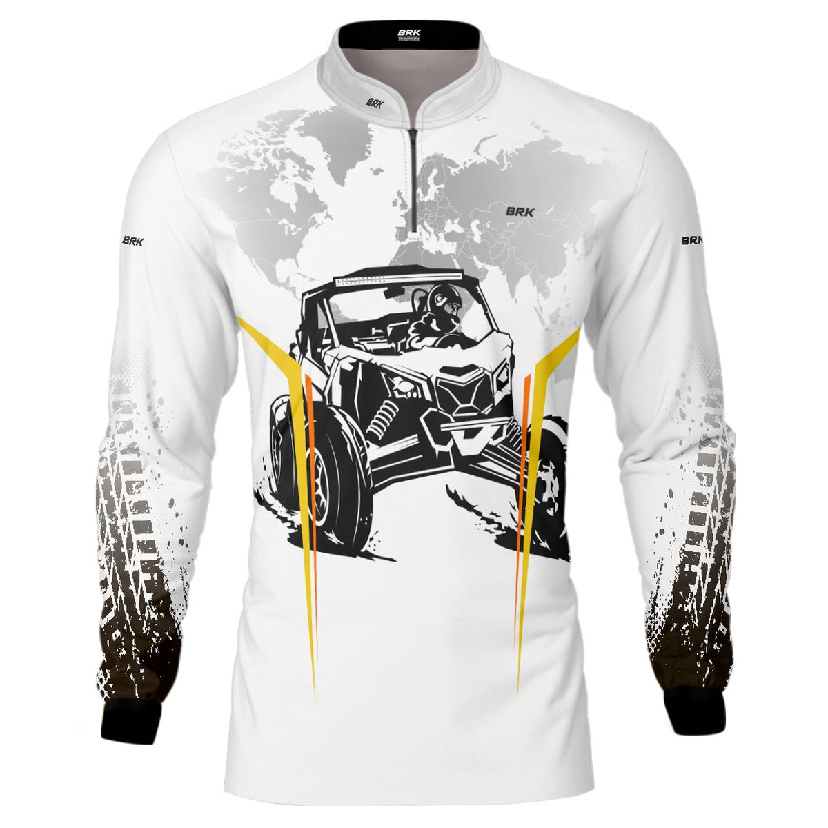 Camisa Brk Branca UTV com Proteção Solar UV50+