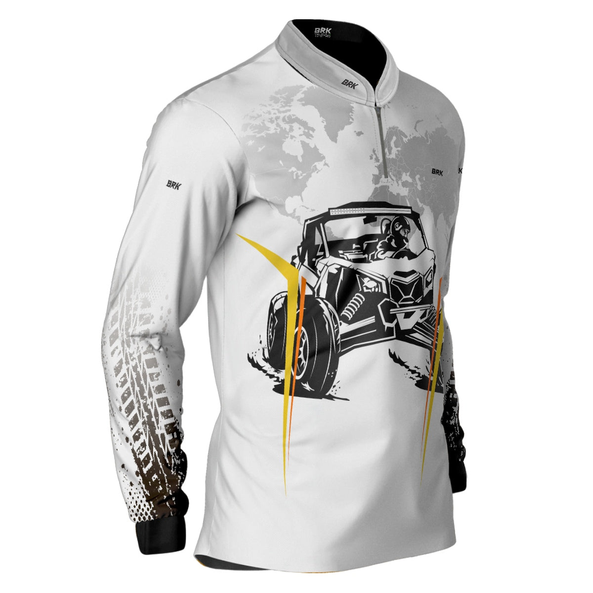 Camisa Brk Branca UTV com Proteção Solar UV50+