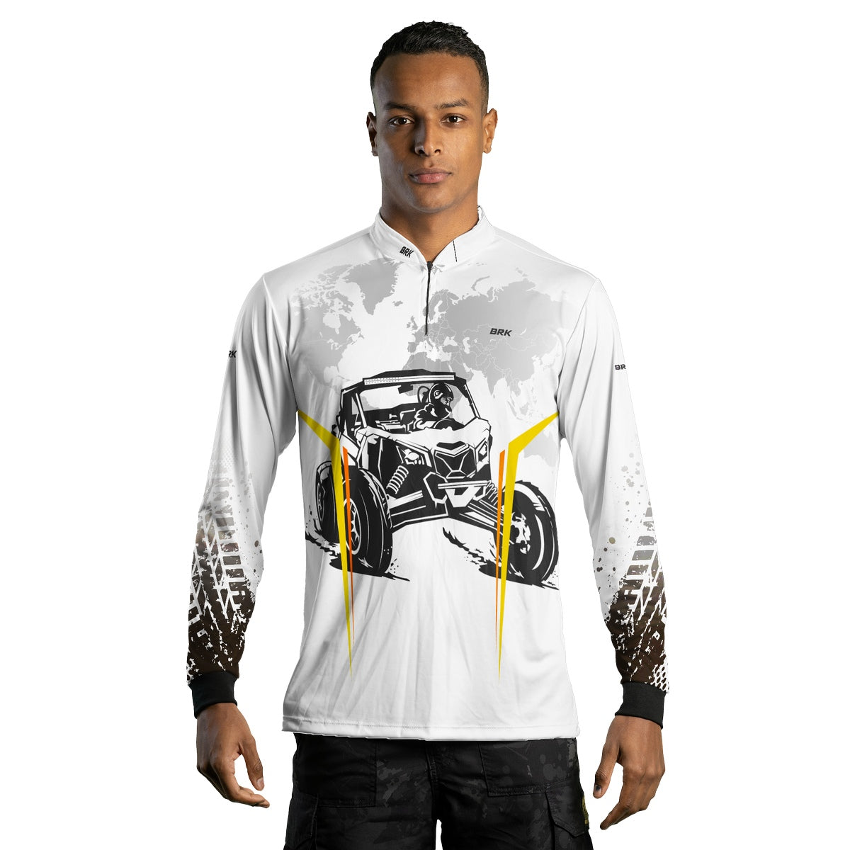 Camisa Brk Branca UTV com Proteção Solar UV50+