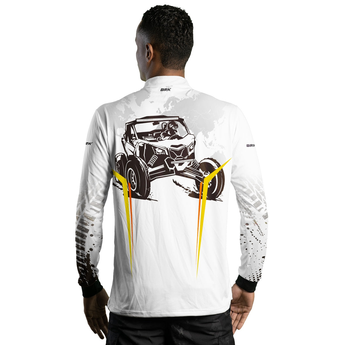 Camisa Brk Branca UTV com Proteção Solar UV50+