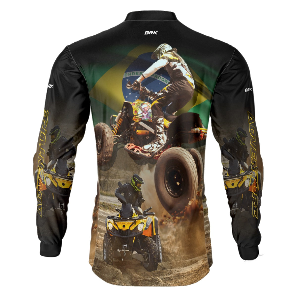 Camisa de Motociclismo Infantil Brk Quadriciclo Motocross com Proteção Solar UV50+