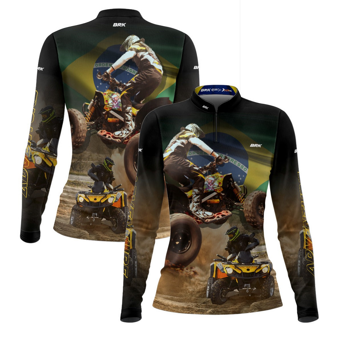 Camisa de Motociclismo Feminina Brk Quadriciclo Motocross com Proteção Solar UV50+