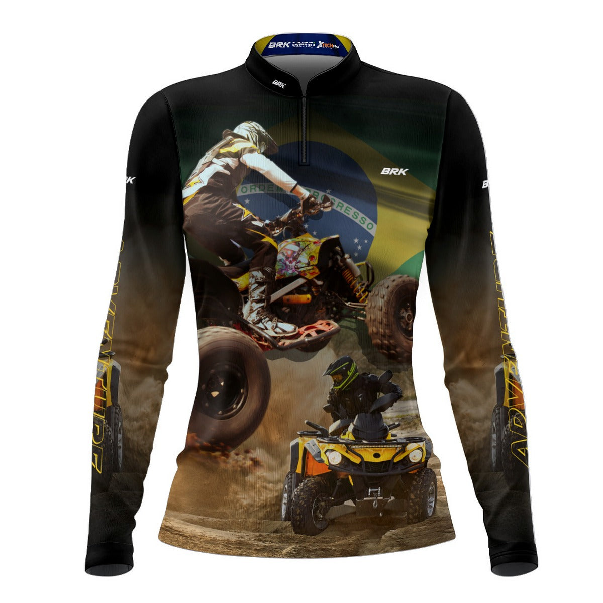 Camisa de Motociclismo Feminina Brk Quadriciclo Motocross com Proteção Solar UV50+