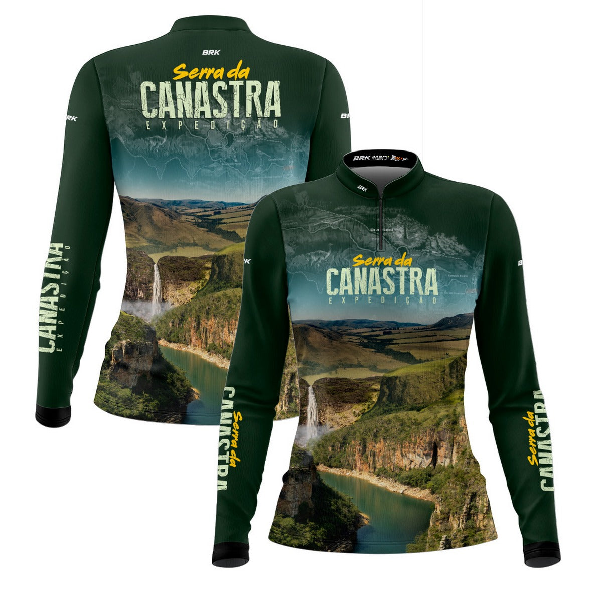 Camisa de Motociclismo Feminina Brk Expedição 4X4 Serra da Canastra com Proteção Solar UV50+
