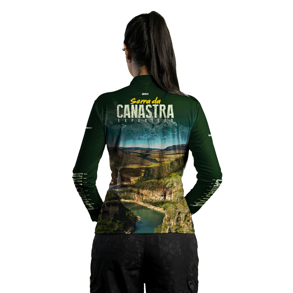 Camisa de Motociclismo Feminina Brk Expedição 4X4 Serra da Canastra com Proteção Solar UV50+