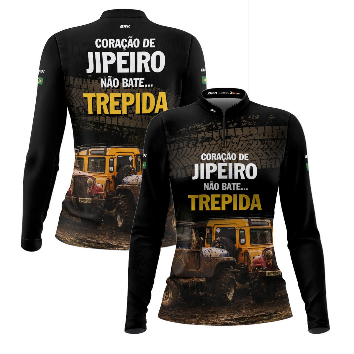 Camisa Feminina Brk Coração de Jipeiro com Proteção Solar UV50+