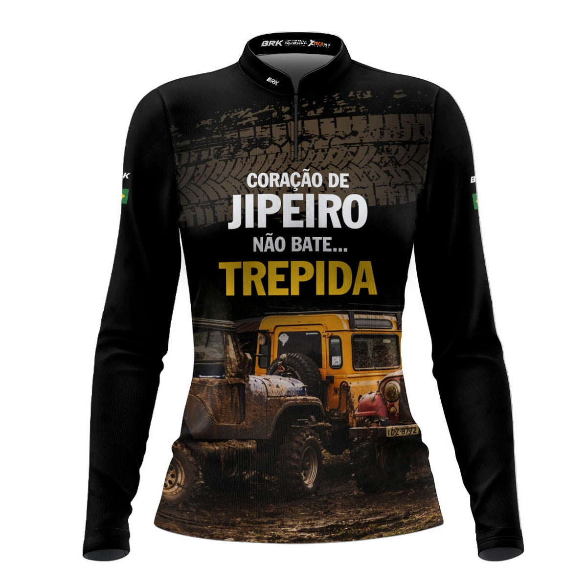 Camisa Feminina Brk Coração de Jipeiro com Proteção Solar UV50+
