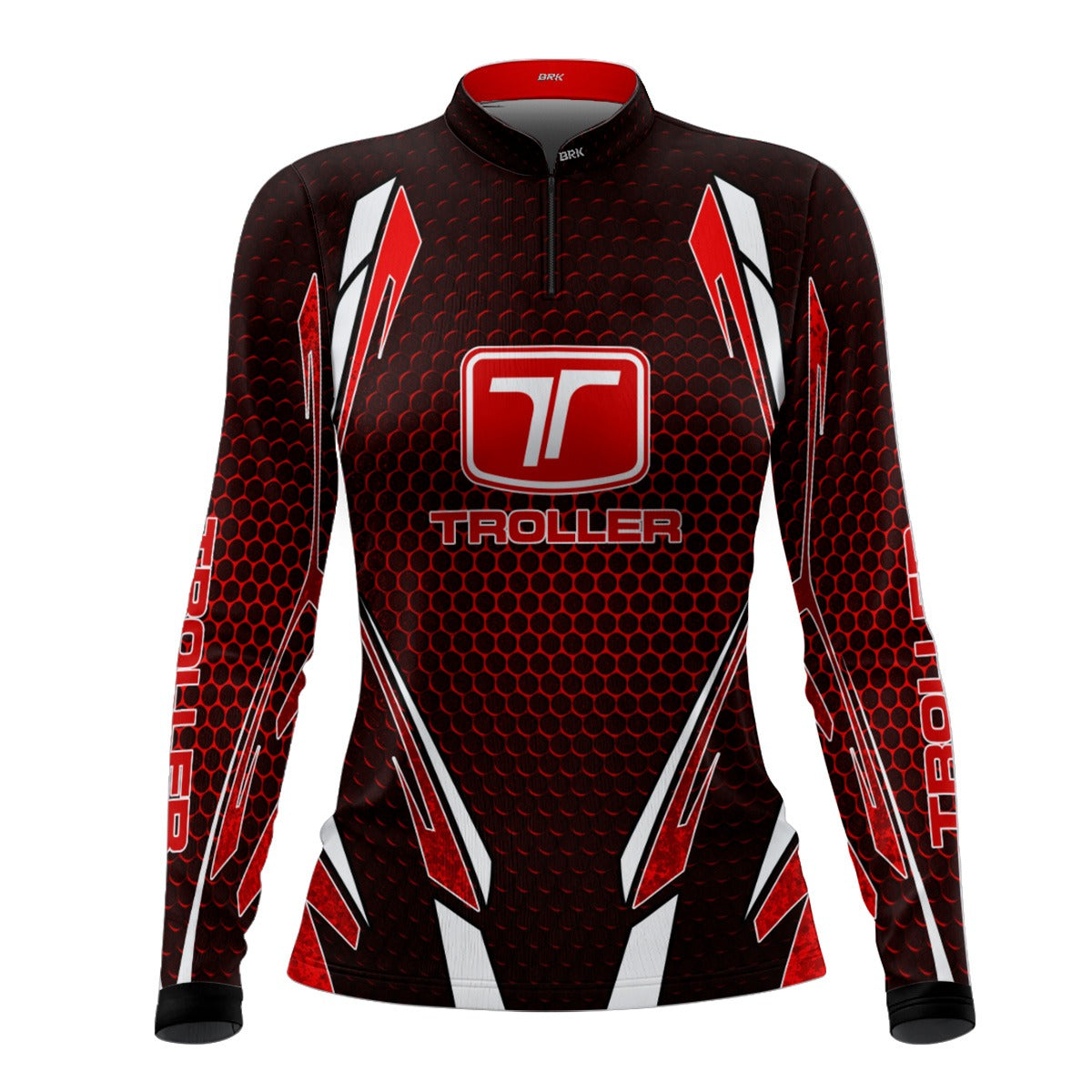 Camisa Feminina Brk Off Road Troller Vermelha 2 com Proteção Solar UV50+