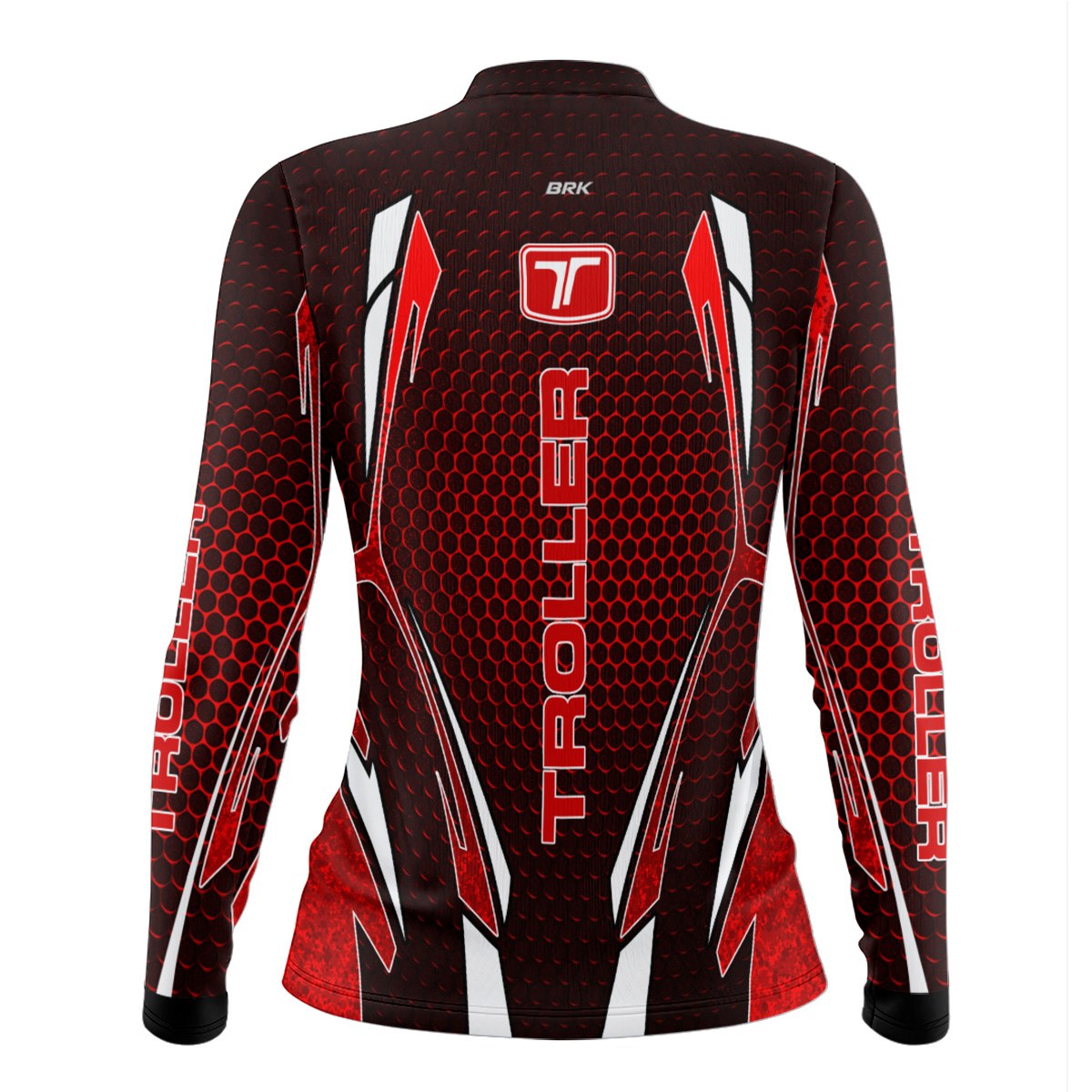 Camisa Feminina Brk Off Road Troller Vermelha 2 com Proteção Solar UV50+